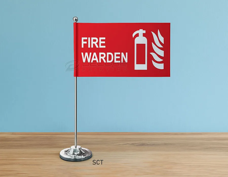 Stiff Canvas Table Flags Image