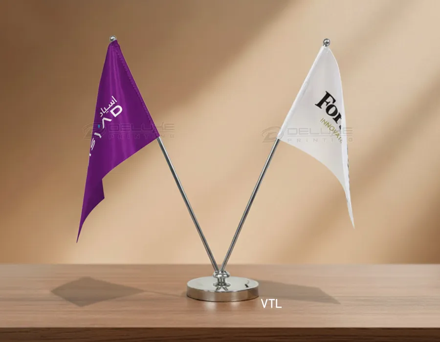 V-Shape Table Flags - Large Image