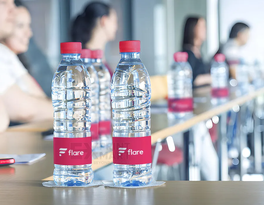 Custom water bottle — corporate event
