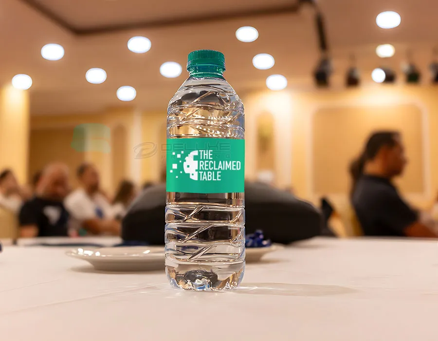 Water Bottle Label Printing With Logo Image