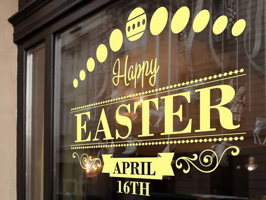 Window Glass Vinyl Lettering Dubai Image