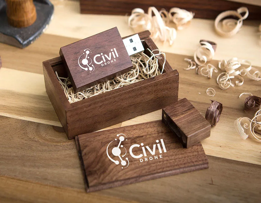 Wooden USB Printing Dubai Eleven Image