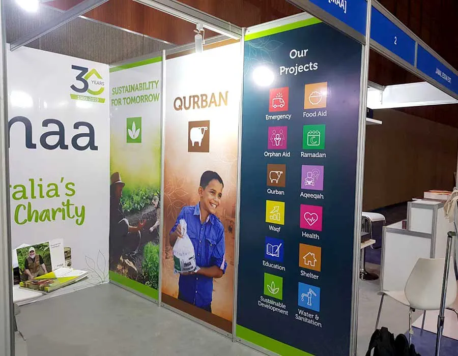 Sticker Branding Shell Scheme Booth Branding Dubai