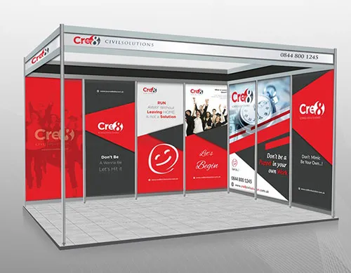 PVC Banner Shell Scheme Booth Branding Branding