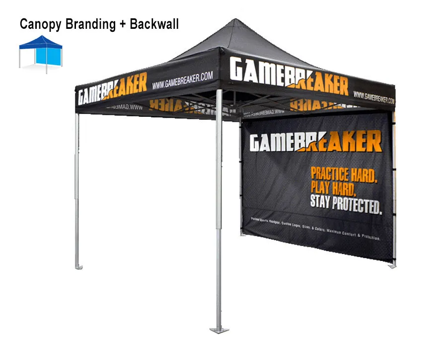 Tent Canopy with Back Wall Branding Dubai