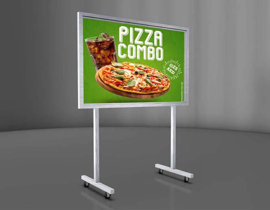 Aluminum Acrylic Partition Stand Printing Dubai