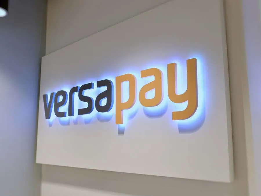 backlit reception Signage Dubai