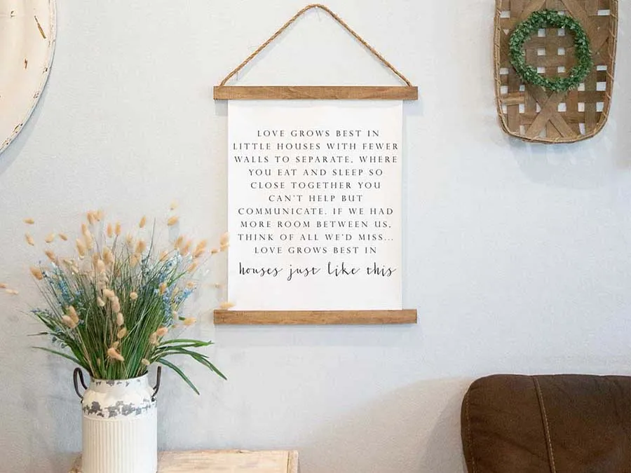 Hanging Canvas Quotes