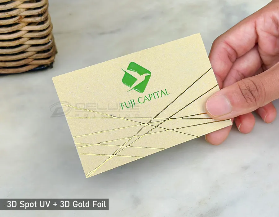 3D Spot UV & 3D Foil Business Cards Printing
