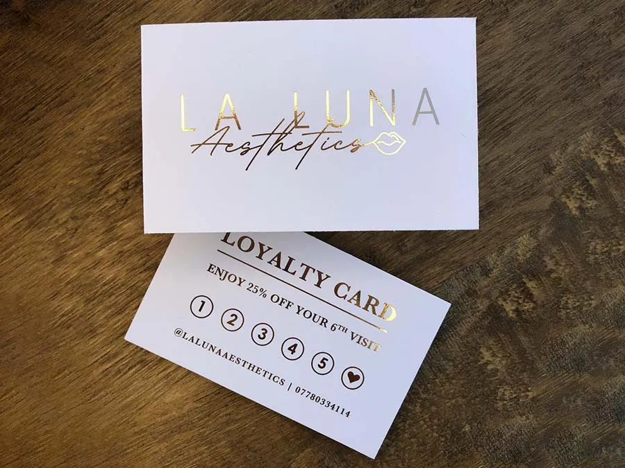 Gold Foil Business Card Dubai