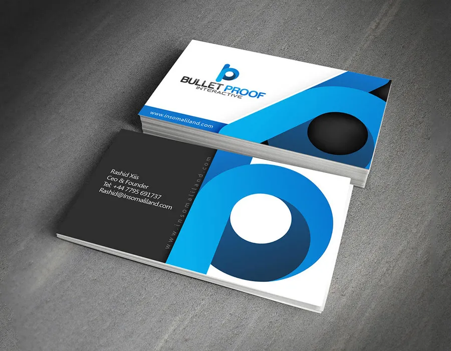 uv coated business cards