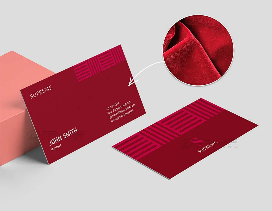 Velvet business cards