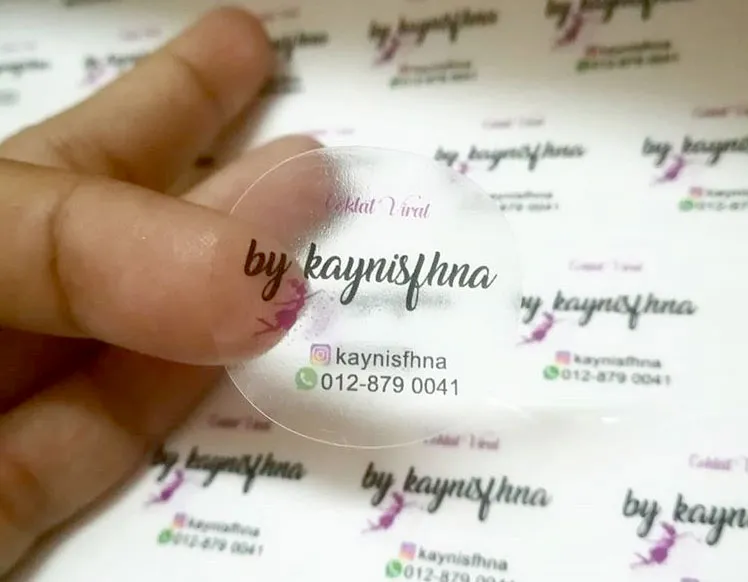 PVC Transparent Sticker Dubai